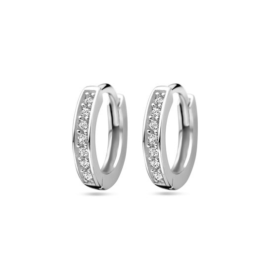 GLAMS - Boucles d'oreille à clapet Zirkon - Argent