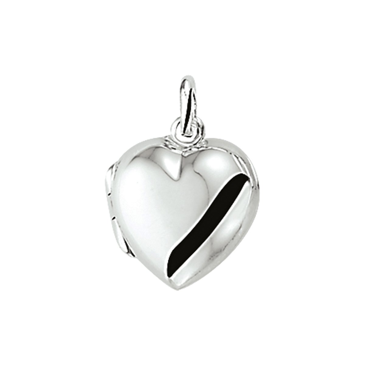 Glams medaillon hart - Zilver