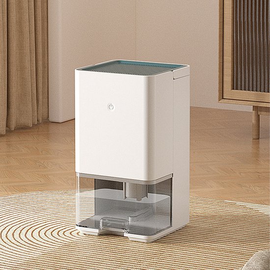 Foto: Chiwin luchtontvochtiger 1 2l elektrische ontvochtiger stil energiezuinig compacte ontvochtiger voor slaapkamer badkamer kleedkamer studeerkamer automatische uitschakeling 270ml dag