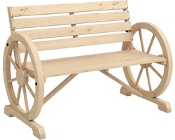 Outsunny - Tuinbank - voor 2 personen - Duurzaamheid - Massief hout