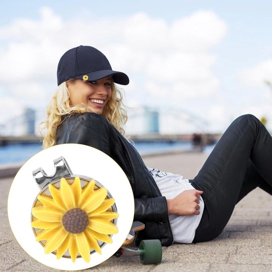 Allecto - Golf Ball Marker - Magnetische Hoedclip - Sterke Magneten - Geel - Accessoires voor Golfers - Perfect voor Mannen en Vrouwen - Unisex van Allecto — afbeelding 2