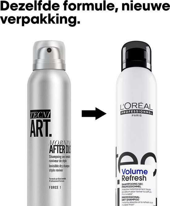 L'Oréal Professionnel Tecni.ART Volume Dry Refresh Shampooing Sec - Volume et texture - Pour tous les types de cheveux - 200ml