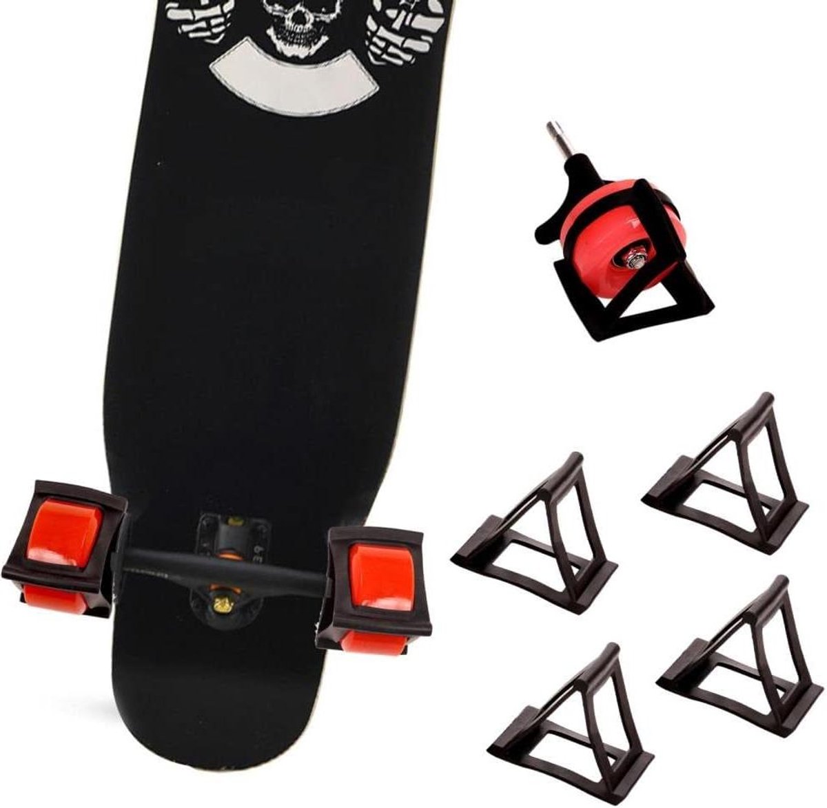 Allecto Plus 4 stuks skateboarden trainingsaccessoires voor beginners: leer schaatsen sneller en veiliger op.