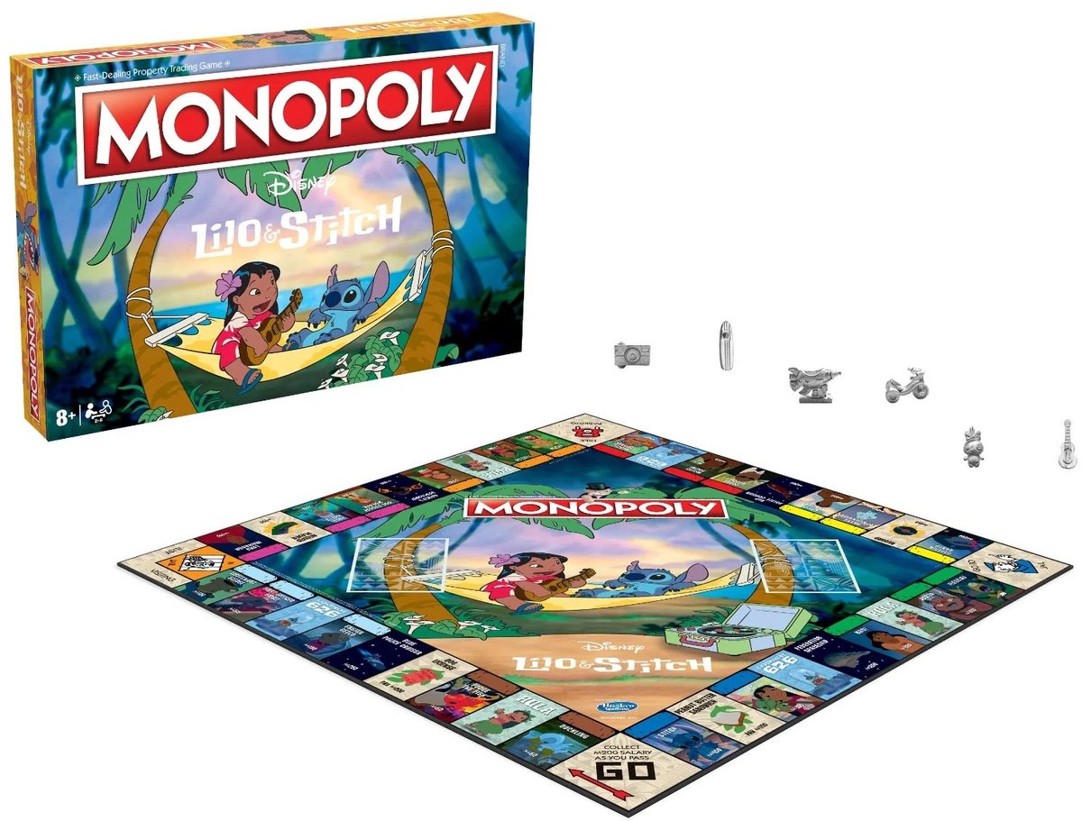 Winning Moves Monopoly - Bordspel - Lilo & Stitch - Engels — afbeelding 4