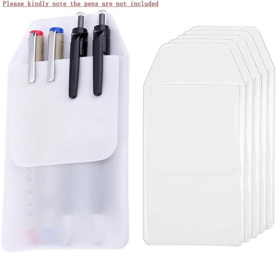 Drievoudige pennenhouder met zakclip, metaal, ideaal voor Drievoudige pennenhouder met zakclip, metaal, ideaal voor