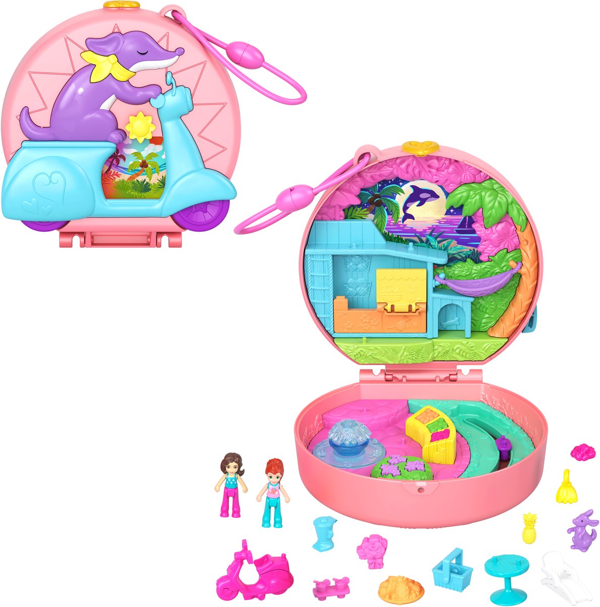 Polly Pocket AVONTUUR OP DE SCOOTER Compacte Speelset