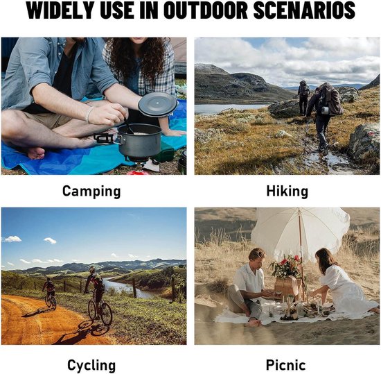 Gas Stove (Gas Cylinder Not Included) - Foldable Portable for Outdoor Camping, Mountaineering, Hiking, Picnic Kitchen. — afbeelding 5