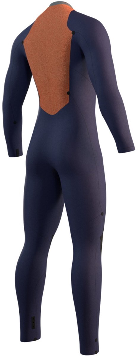 2025 Mystic Heren Star 3/2mm Rug Ritssluiting Wetsuit - B