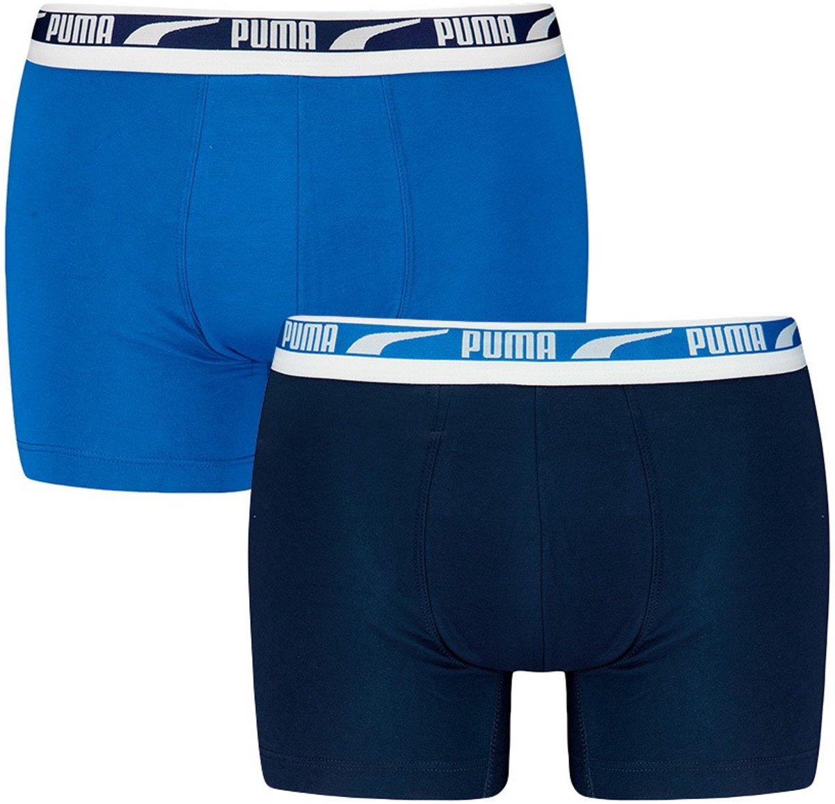 PUMA heren 2P boxers everyday multi logo blauw