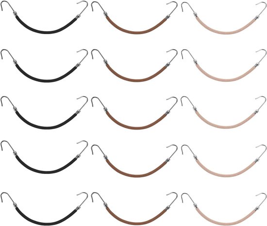 20 Stück Elastische Haargummis Mit Haken – Für Pferdeschwanz & Frisuren, Wiederverwendbar