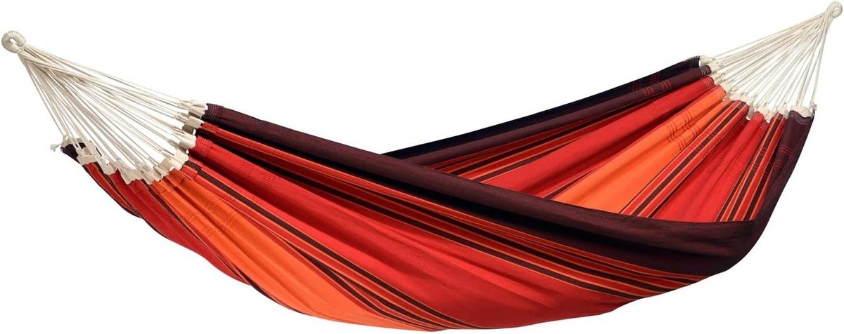 Terracotta XXL Comfort Hammock - Handmade in Brazil - 250 cm x 175 cm - Up to 200 kg - Lava Colors