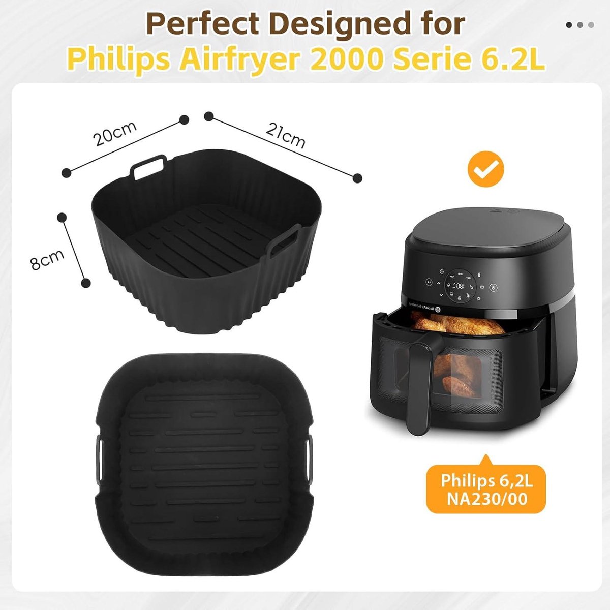 Bakvormen Airfryer Accessoires Air Fryer Pour Philips Série