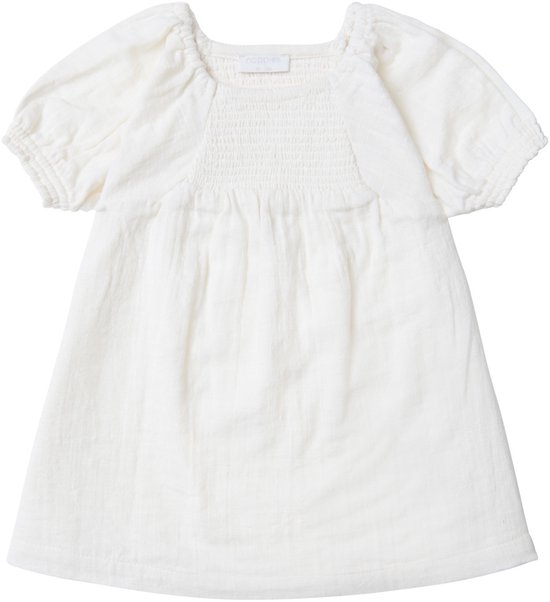Noppies Girls Dress Coventry Robe à manches courtes Filles - Whisper White - Taille 68