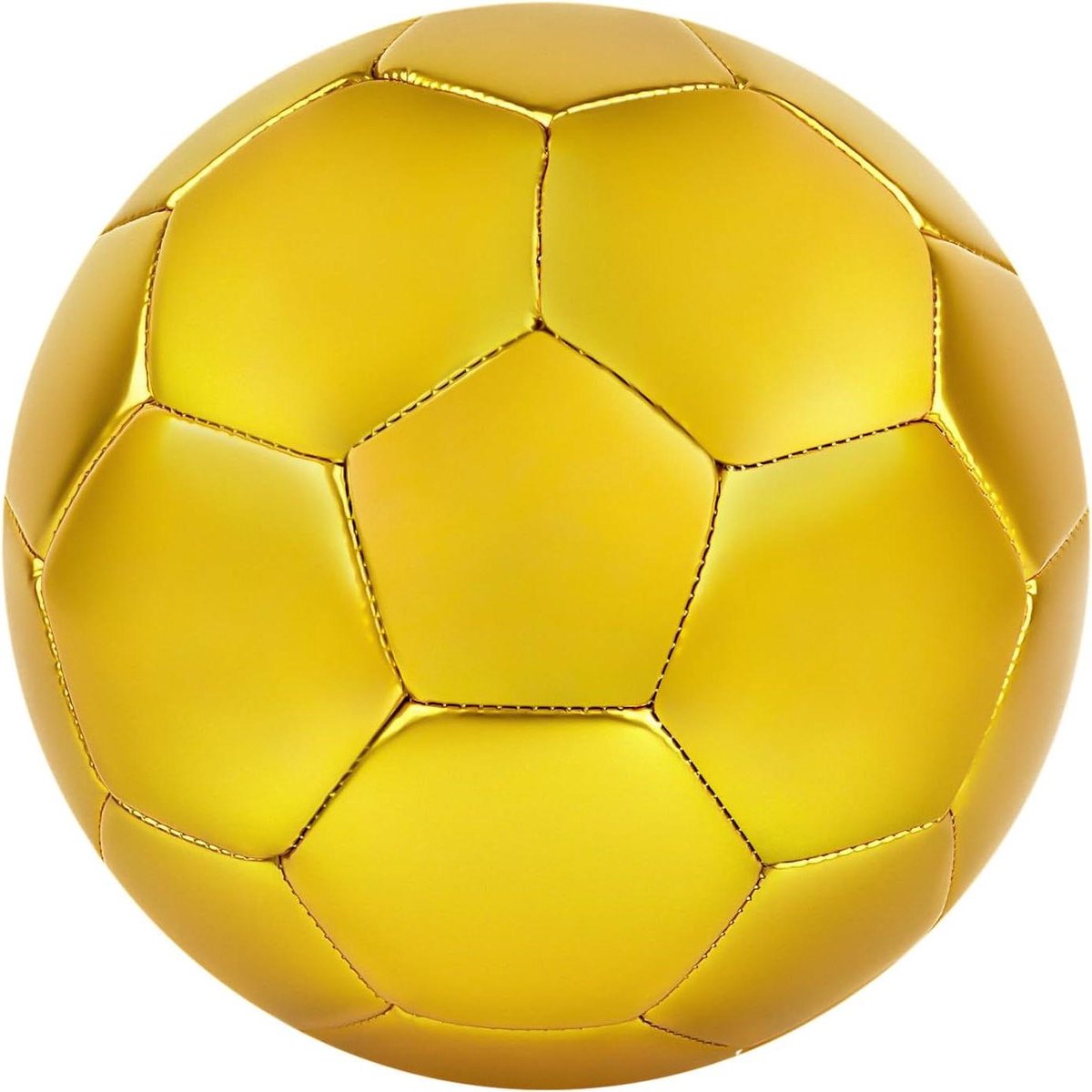 Allecto Plus - Voetbal Maat 5 Goudkleurig - Perfecte Wedstrijdmaat voor Freestyle Voetbal - Cadeau-idee voor Jongleren - Duurzame Kwaliteit met Hoge Prestaties