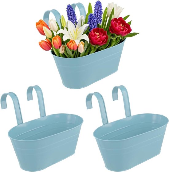 Qixuer 4 Stuks Automatische Wateropname Hangende Bloempotten - 2 Maten