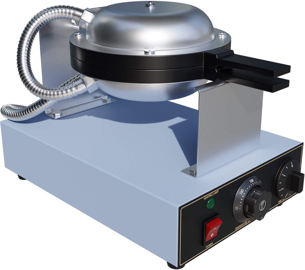 CUBO Bubbel-wafelijzer - Enkel - Handmatig - 1.3 kW - CS-BWM
