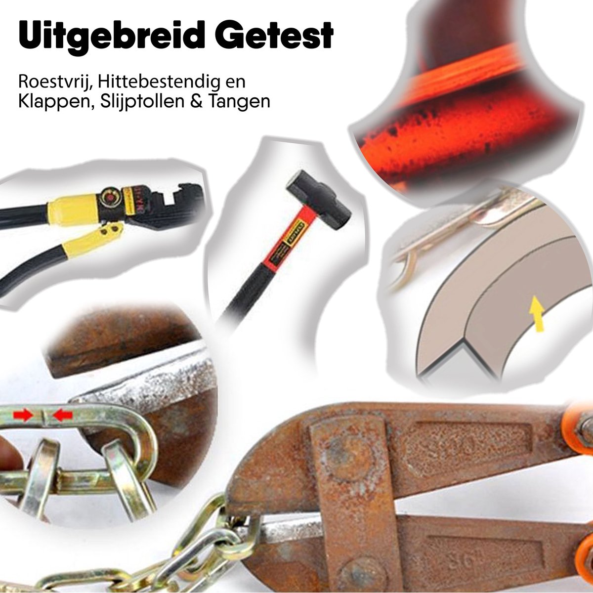 LLOCX® Kettingslot - Fietsslot - Gewicht 800 gram - Gehard Stalen Schakels - Easyclick - 100cm – foto 4