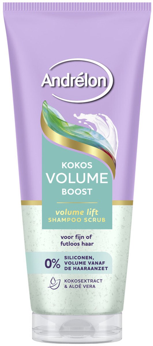 Andrélon Shampoo Scrub Kokos Volume Boost - 200 ml