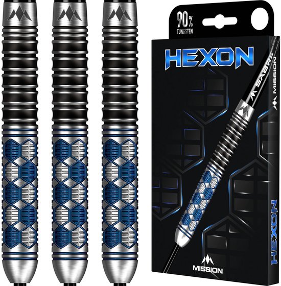 Mission Hexon Blue 90% - Dartpijlen van Mission — afbeelding 4