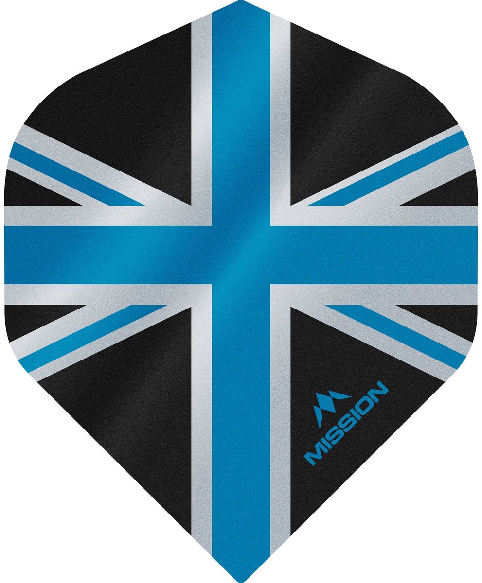 Mission Alliance 100 Black & Blue NO2 - Dart Flights