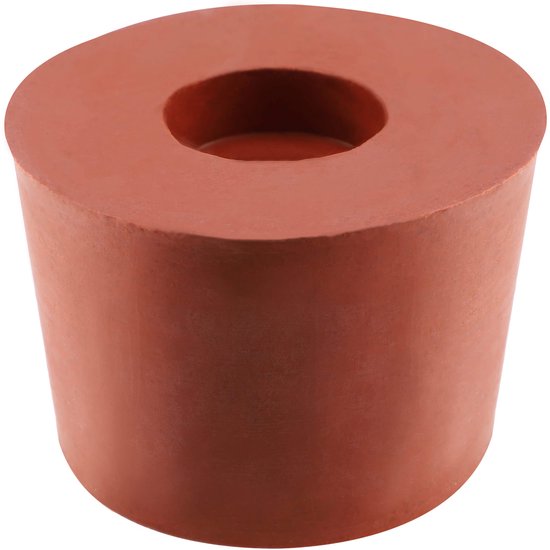 Rubber Stop with Hole 43/40 mm Fermentation Pipe – CO₂ Control, Prevention of Infections and Wine Diseases