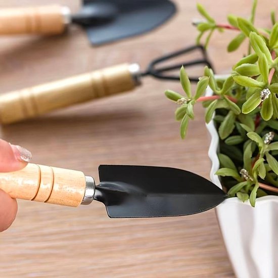 Ibenzoa® Complete set van tuinmand met gereedschap inclusief hark en schep voor optimale tuinverzorging van Ibenzoa — afbeelding 4