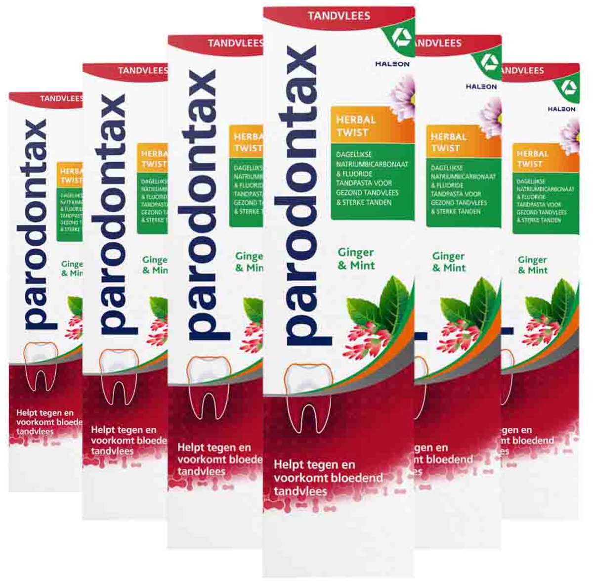 Goedkoopste 6x Parodontax Tandpasta Herbal Twist 75 ml