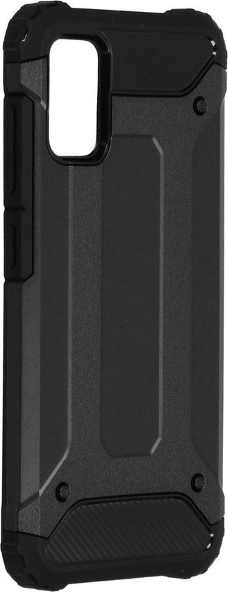 oTronica Hoesje Geschikt Voor Samsung Galaxy A41 hoesje - Extra Stevige Rugged Armor Hoesje - Shockproof Case - Zwart