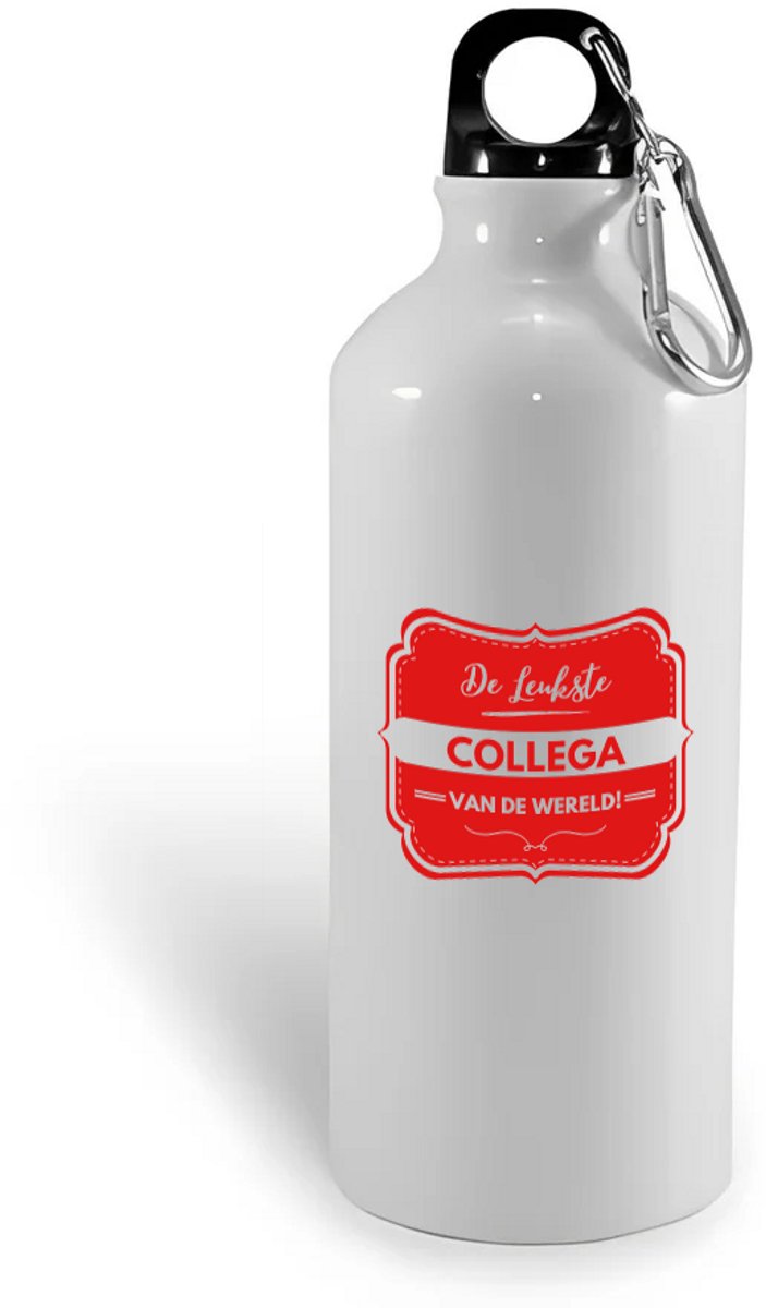 Hacebo® - De leukste collega waterfles - Collega - een collega - werk - afscheidscadeau - verjaardagscadeau - water fles - 400ML