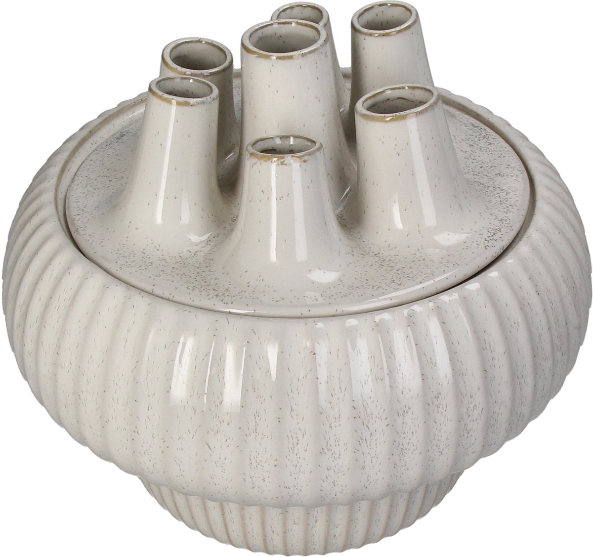 HD collection vaas stoneware wit 29x29x25.5cm