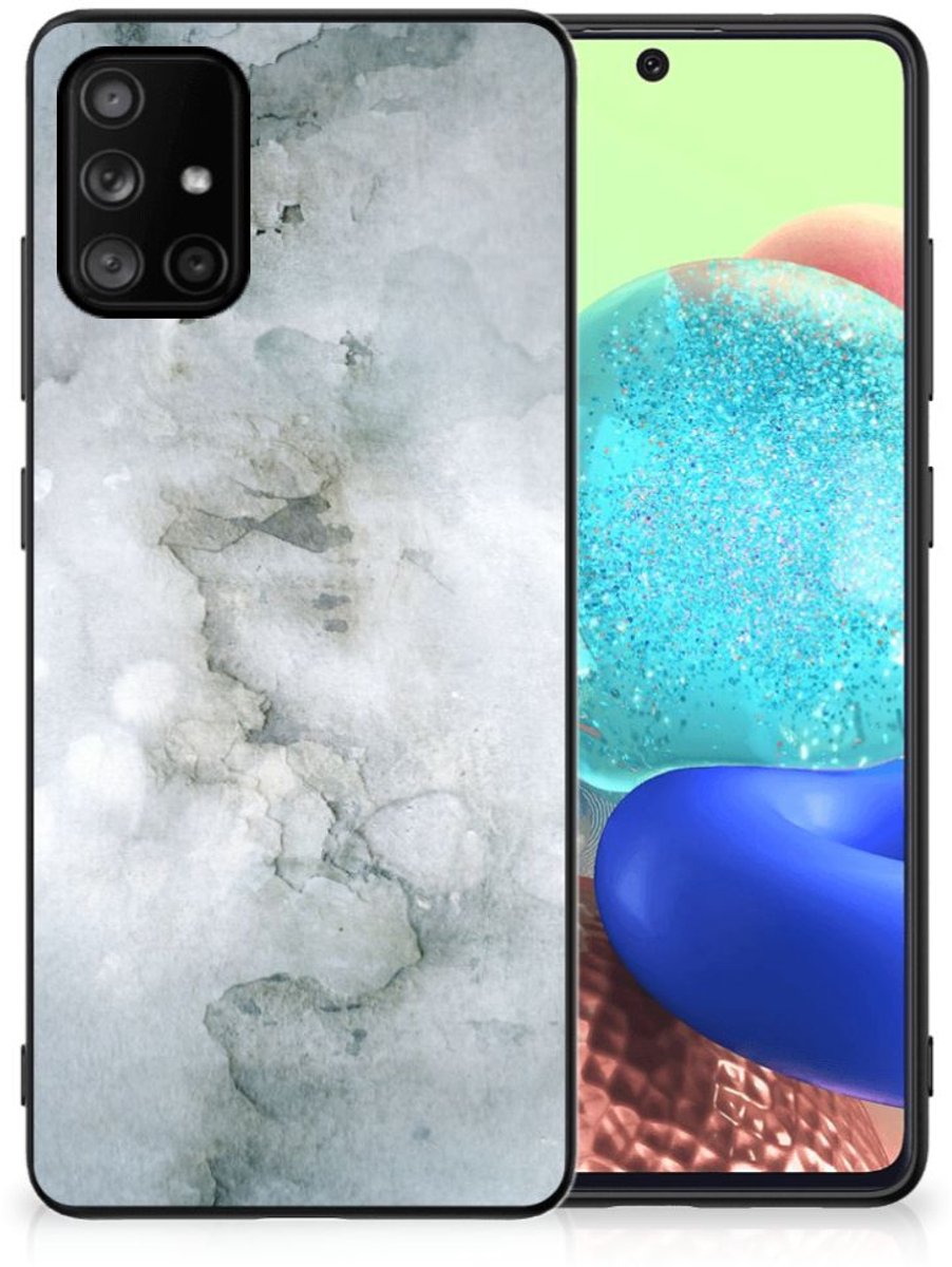 Kleurrijke Telefoonhoesje Samsung Galaxy A71 Painting Grey