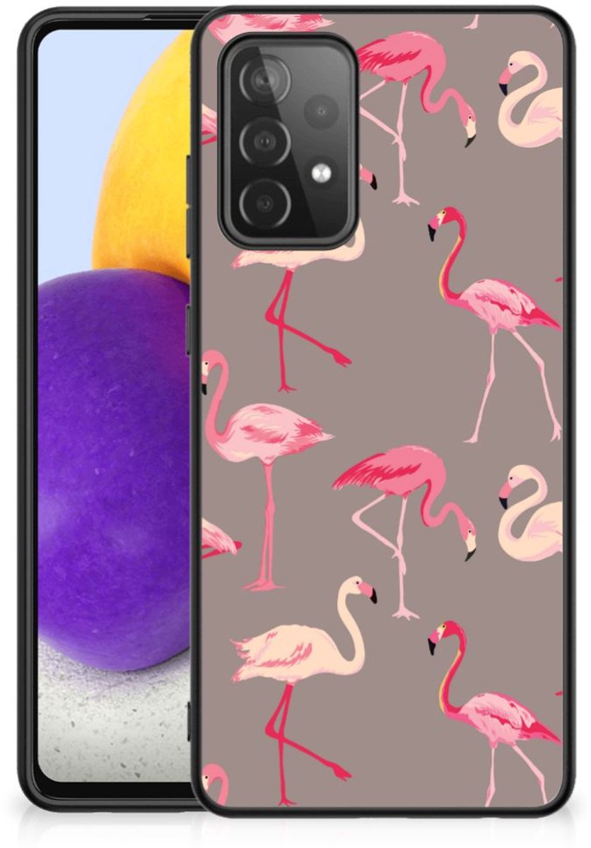 Samsung Galaxy A72 (5G/4G) Dierenprint Telefoonhoesje Flamingo