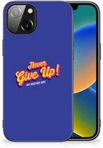 Apple iPhone 13 | iPhone 14 Telefoon Hoesje met tekst Never Give Up