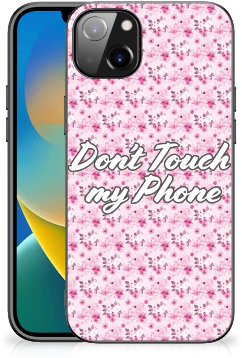 Back Cover voor iPhone 14 Plus Telefoon Hoesje Flowers Pink DTMP