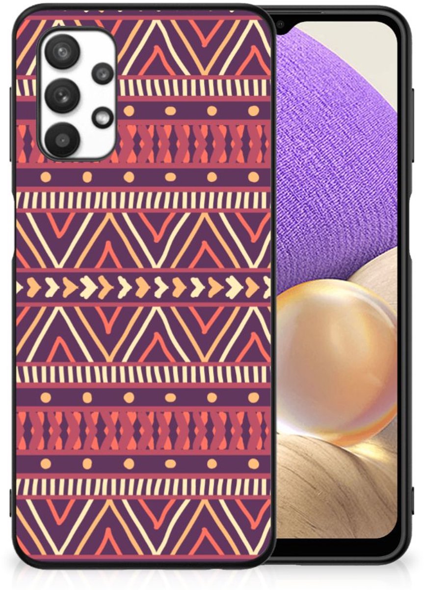 Back Cover voor Samsung Galaxy A32 5G Back Case Aztec Paars