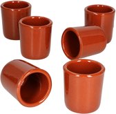 VIFERR 4 stuks houten bekers 75 ml Japanse houten theekopjes retro jujubemok voor koffie, bier, thee, sap, melk