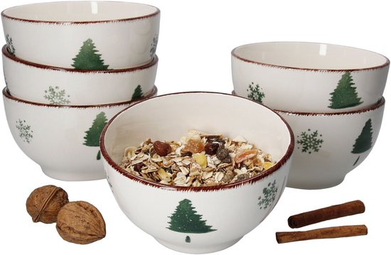 Set van 6 sneeuwvlokschalen 14cm - 23105761