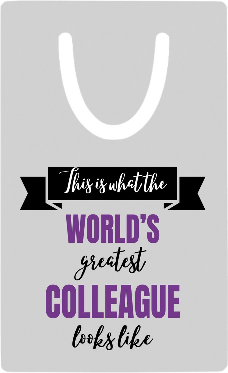 Hacebo® - World's best colleague metalen boekenlegger- Collega - beste collega - werk - afscheidscadeau - verjaardagscadeau Bladwijzer boekenleggers - 7.6 cm x 5cm