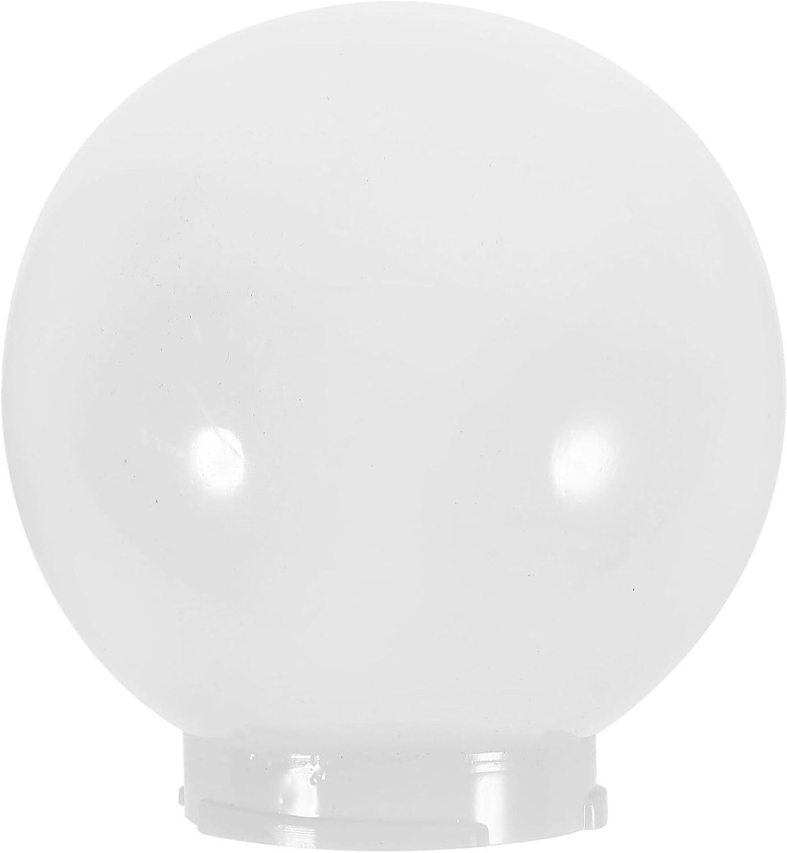 Lampenkap voor kogellamp - Witte vervanging lampenkap - Witte ronde lampenkap van kunststof acryl - Bal lampafdekking voor kroonluchters.