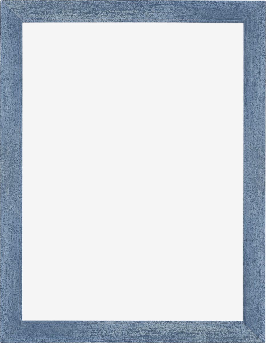 Fotolijst 18x24 cm - MDF - Helder Blauw Geveegd - Marseille