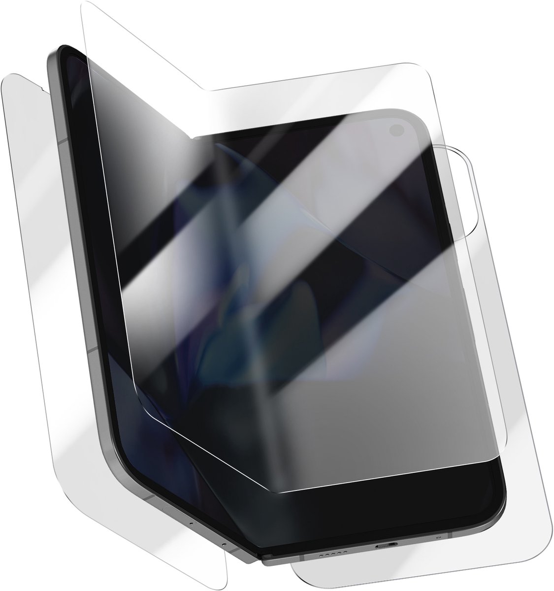 Avizar Volledige schermbescherming Geschikt voor Google Pixel 9 Pro Fold Flexible, Transparant