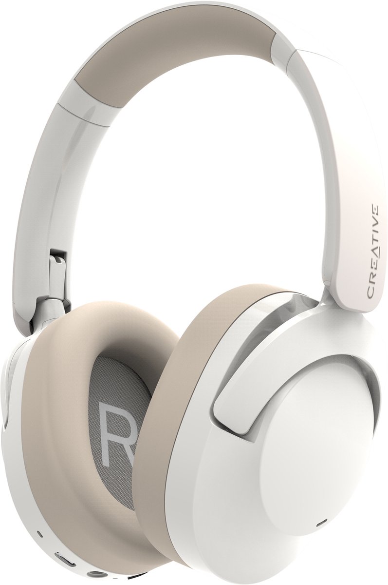 Creative Zen Hybrid 2 draadloze hoofdtelefoon crème/crème Bluetooth 5.2 ANC