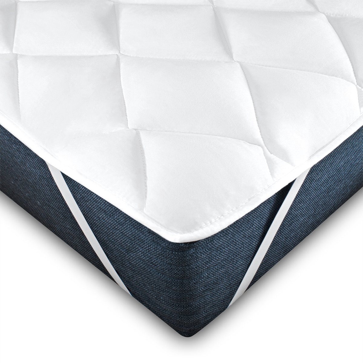 Mister Sandman - Oplegmatras topper 90x200 - Eenpersoons matras topper - Soft topmatras 90x200 cm - Topcomfort en matrasbescherming