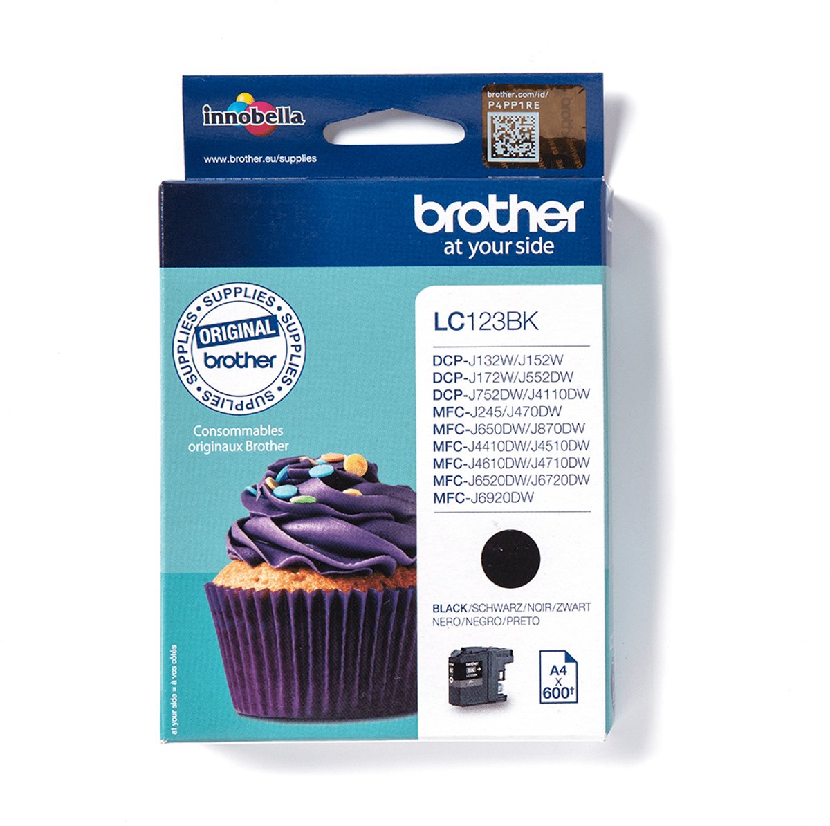 Brother LC-123BK 1x zwart one pack