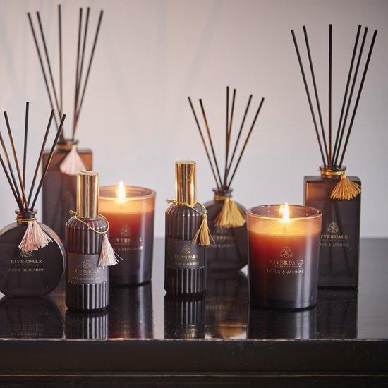 Boutique Geurkaars in pot Lotus & Jasmine 10cm wit