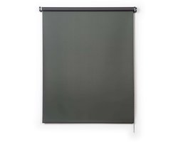 Storesdeco - Opaco rolgordijn, Blackout rolgordijnen Grijs Groen 180x180 cm