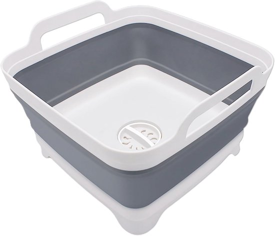 2.4 Gal(9L) Collapsible Dish Basin with Drain Plug, Réunion