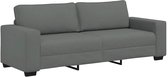 vidaXL - 3-zitsbank - 220x77x82 - cm - stof - donkergrijs