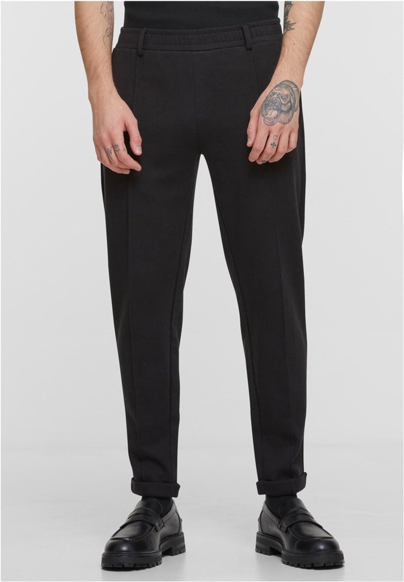 Urban Classics Cropped Interlock Chino Heren joggingbroek XL Zwart