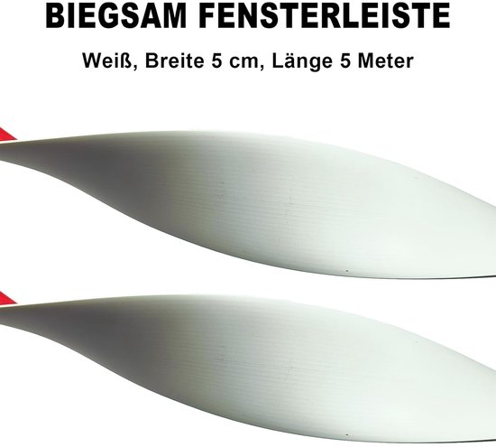 raamlijst 50m raamlijst 70mm x 1,5mm zelfklevend wit platte lijst profiellijst